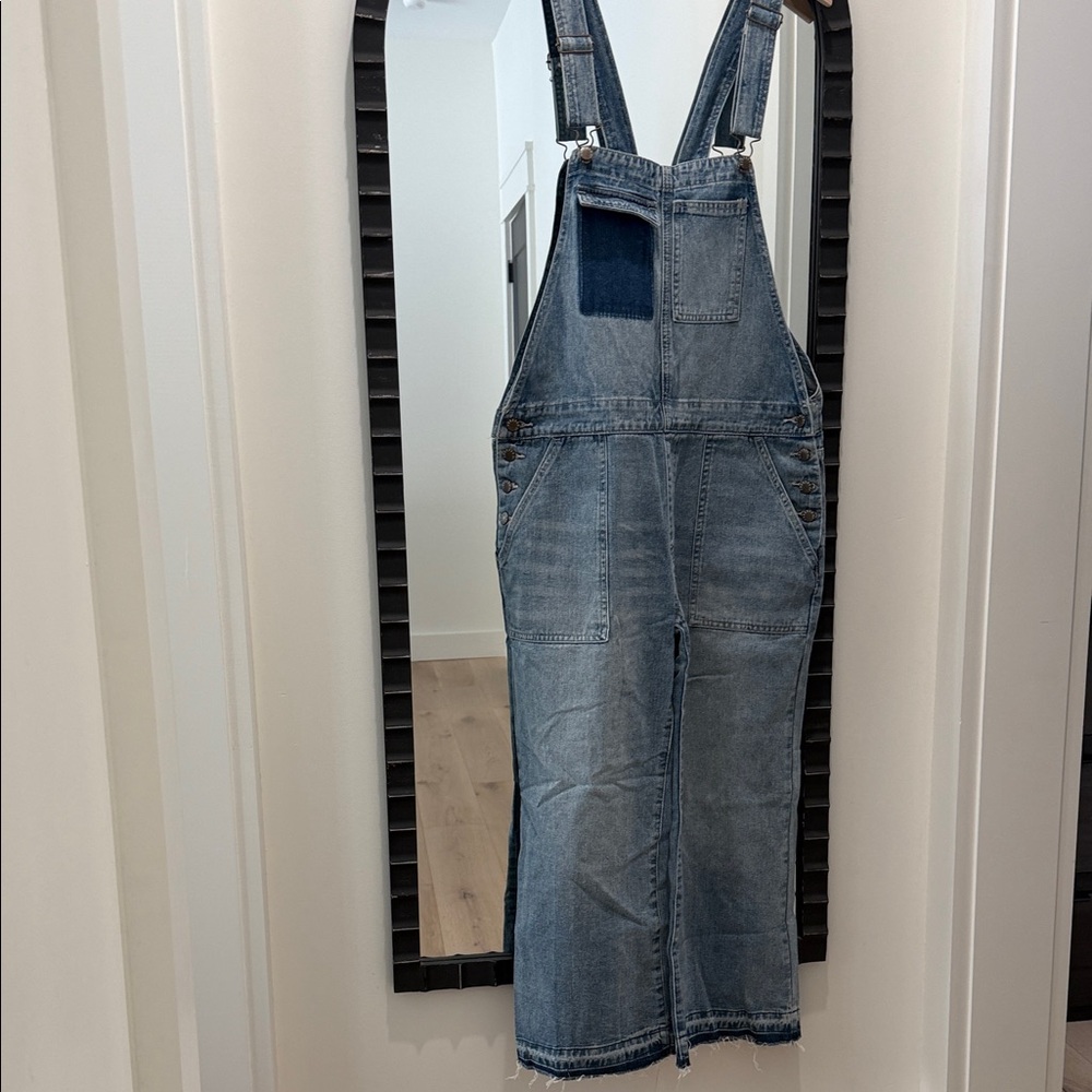 Vintage Oversized Raw Hem Overalls